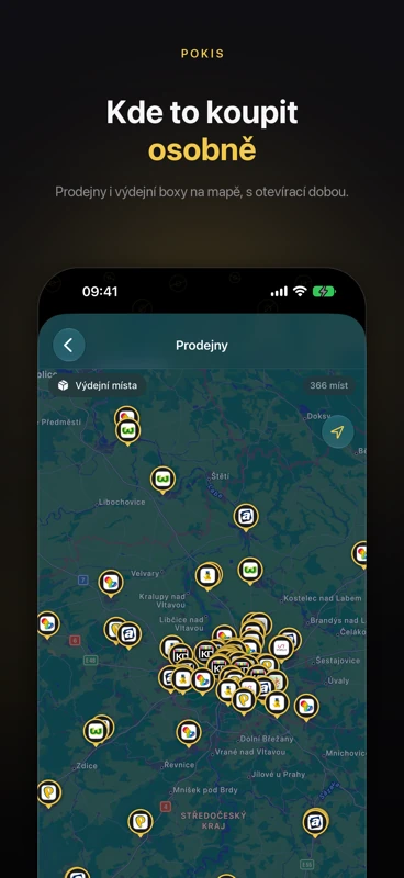 POKIS — prodejny Pokémon TCG na mapě