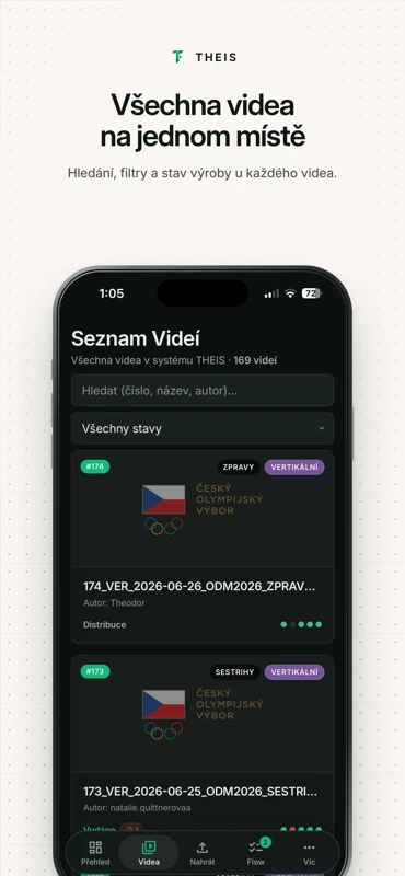 THEIS — všechna videa na jednom místě